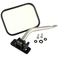 Quick Release Mirror Relocation Kit  Stainless; 97-18 Jeep Wrangler