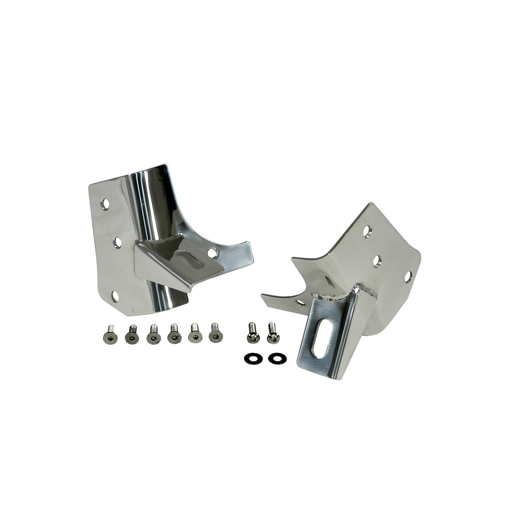 Light Mounting Brackets  Windshield  Stainless Steel; 97-06 TJ