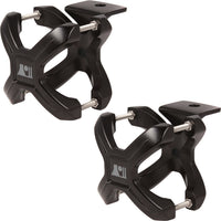Rugged Ridge 11031.02 | X-Clamp, Black, Pair, 1.25-2.0 Inches