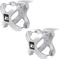 Rugged Ridge 11031.11 | X-Clamp, Silver, Pair, 1.25-2.0 Inches