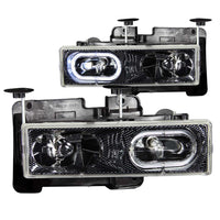 ANZO USA Crystal Headlight Set W/Halo