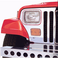 Stone Guard Kit  Stainless Steel; 87-95 Jeep Wrangler YJ