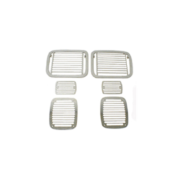 Stone Guard Kit  Billet-Style; 87-95 Jeep Wrangler YJ