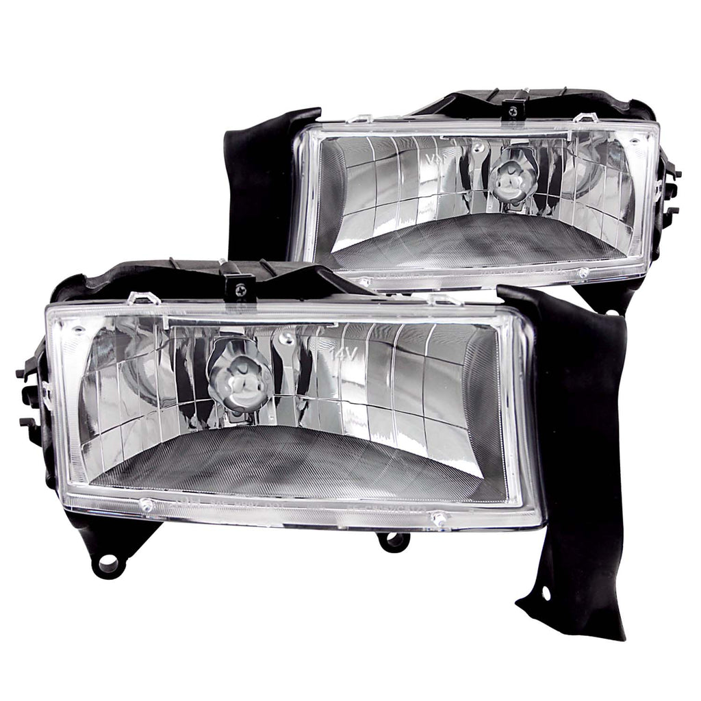ANZO USA-111021 | Crystal Headlight Set; Clear Lens; Chrome Housing;Pair
