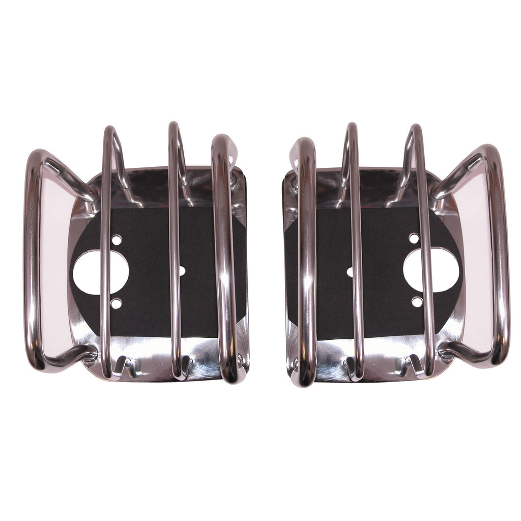 Rugged Ridge 11103.02 | Tail Light Euro Guards, Stainless Steel; 76-06 Jeep CJ/Wrangler