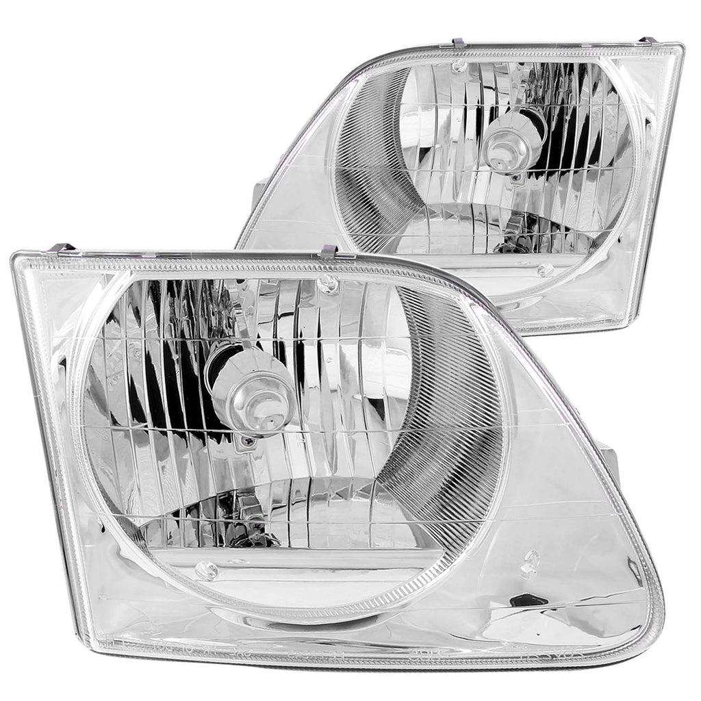 ANZO USA-111030 | Crystal Headlight Set; Clear Lens; Chrome Housing;Pair