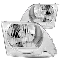 ANZO USA-111030 | Crystal Headlight Set; Clear Lens; Chrome Housing;Pair