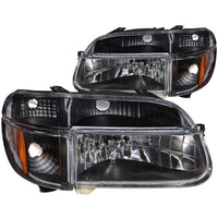ANZO USA-111039 | Crystal Headlights Black w/ Corner Lights 2pc