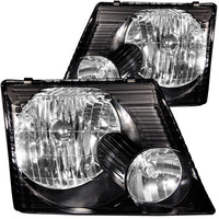 ANZO USA-111058 | Crystal Headlight Set; Clear Lens; Black Housing;Pair