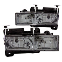 ANZO USA-111061 | Crystal Headlight Set; Smoke Lens; Chrome Housing;Pair
