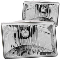 ANZO USA-111066 | Crystal Headlight Set; Clear Lens; Chrome Housing;Pair