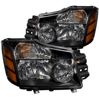 ANZO USA-111069 | Crystal Headlight Set; Clear Lens; Black Housing;Pair