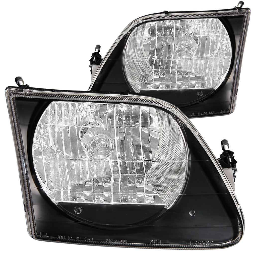 ANZO USA-111083 | Crystal Headlight Set; Clear Lens; Black Housing; G2;Pair