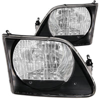 ANZO USA-111083 | Crystal Headlight Set; Clear Lens; Black Housing; G2;Pair