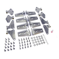Door Hinge Kit  Stainless Steel; 07-18 Jeep Wrangler JKU