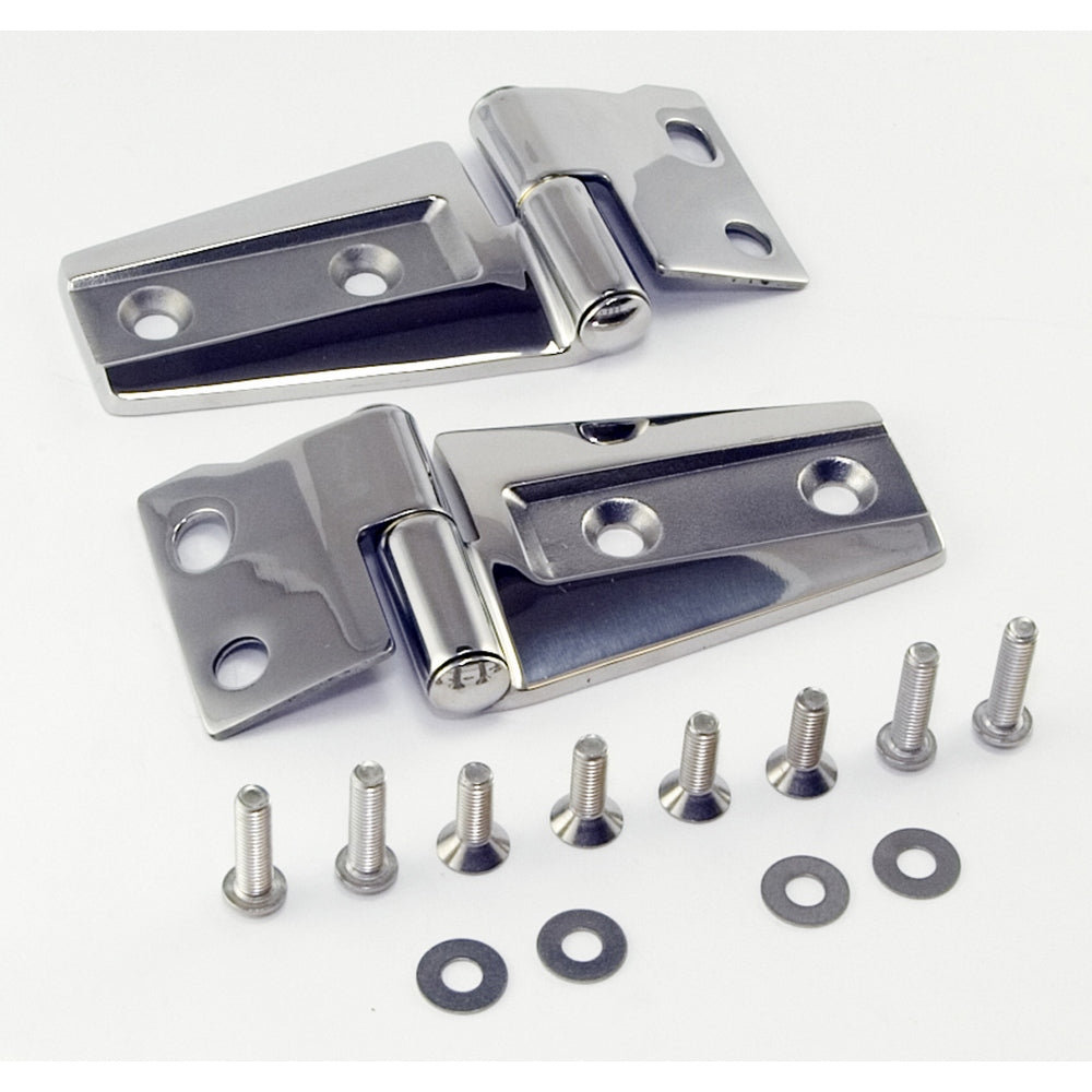 Hood Hinge Kit  Stainless Steel; 07-18 Jeep Wrangler JK