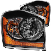 ANZO USA-111110 | Crystal Headlight Set; Clear Lens; Black Housing;Pair