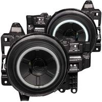 ANZO USA-111116 | Projector Headlight Set w/Halo; Clear Lens;Pair CCFL; Black;