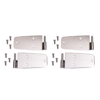 Door Hinge Kit  Stainless Steel; 76-93 Jeep CJ/Wrangler YJ