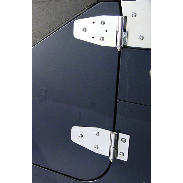 Door Hinge Kit  Stainless Steel; 94-95 Jeep Wrangler YJ