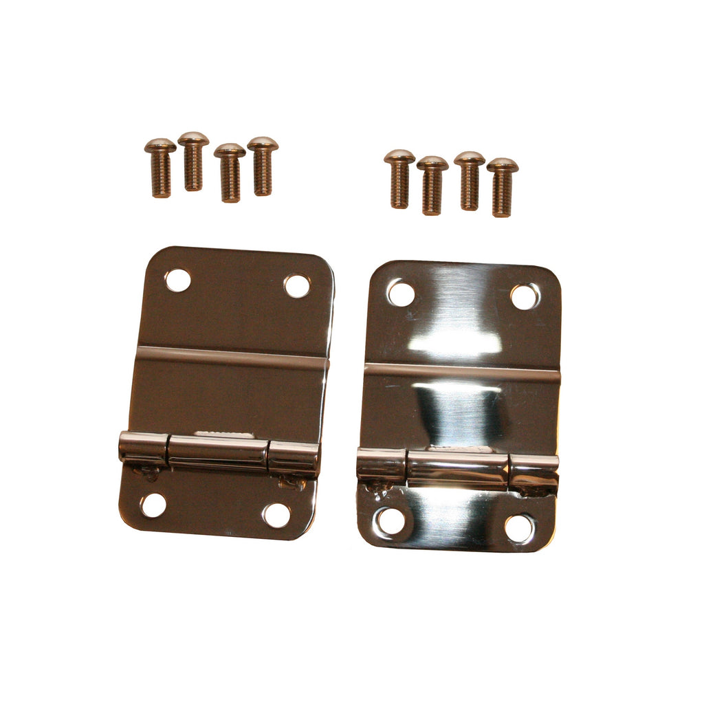 Tailgate Hinge Kit  Stainless Steel; 76-86 Jeep CJ5/CJ7/CJ8 Scrambler