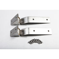 Tailgate Hinge Kit  Stainless Steel; 87-95 Jeep Wrangler YJ