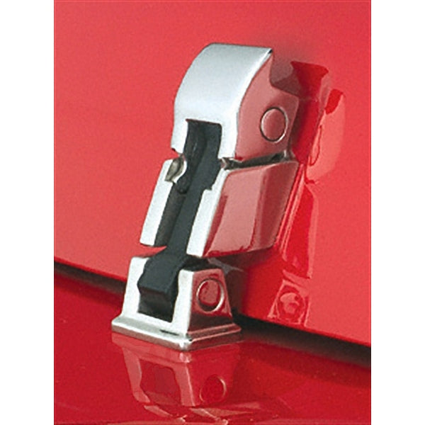Hood Catch Kit  Stainless Steel; 42-95 Jeep CJ/Wrangler YJ