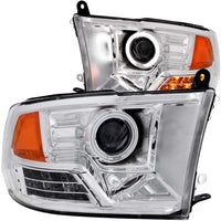ANZO USA-111160 | Projector Headlight Set w/Halo; Clear Lens; Chrome Housing;Pair CCFL; Not For Use w/Factory Projector Headlights;