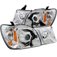 ANZO USA-111169 | Projector Headlight Set w/Halo; Clear Lens; Chrome Housing;Pair CCFL; For Use w/Non HID Models Only;