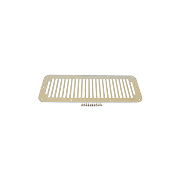 Cowl Vent Cover  Stainless Steel; 76-95 Jeep CJ/Wrangler YJ