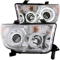 ANZO USA-111173 | Projector Headlight Set w/Halo; Clear Lens; Chrome Housing;Pair CCFL; Not For Use w/Leveling Headlights;