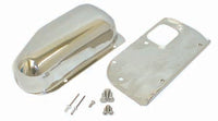 Windshield Wiper Motor Cover Kit  Stainless Steel; 76-86 CJ5/CJ7/CJ8