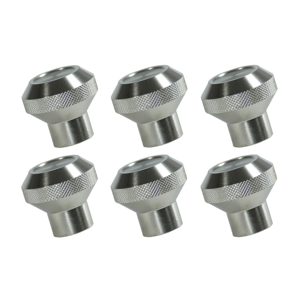 Dash Knob Kit  Billet Stainless Steel; 76-86 Jeep CJ