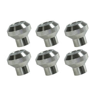 Dash Knob Kit  Billet Stainless Steel; 76-86 Jeep CJ
