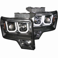 ANZO USA-111263 | Projector Headlight Set; Clear Lens; Black Housing;Pair w/U-Bar; For Use w/Non HID Models Only;