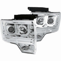 ANZO USA-111264 | Projector Headlight Set; Clear Lens; Chrome Housing;Pair w/U-Bar; For Use w/Non HID Models Only;