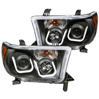 ANZO USA-111294 | Projector Headlight Set; Clear Lens; Black Housing;Pair w/U-Bar;