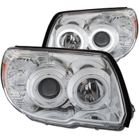 ANZO USA-111321 | Projector Headlight Set; Clear Lens; Chrome Housing;Pair w/U-Bar;