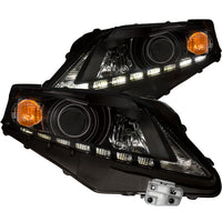 ANZO USA-111322 | Projector Headlight Set; Clear Lens; Black Housing;Pair w/U-Bar;