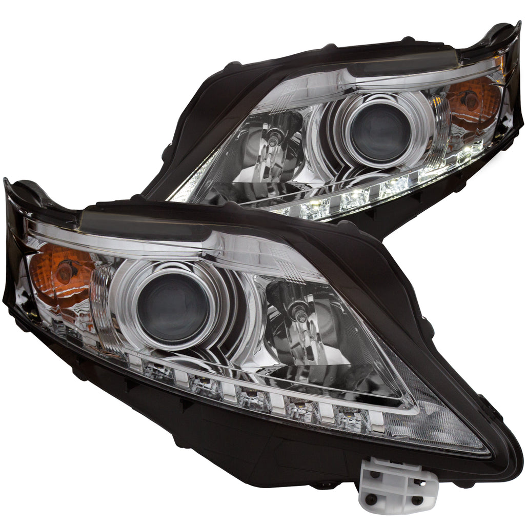 ANZO USA-111323 | Projector Headlight Set; Clear Lens; Chrome Housing;Pair w/U-Bar;