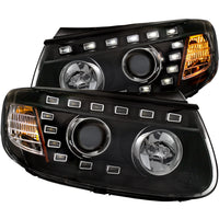 ANZO USA-111331 | Projector Headlight Set; Clear Lens; Black Housing;Pair