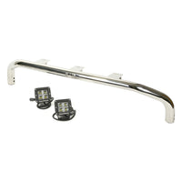 Rugged Ridge 11138.22 | Bumper Mounted Light Bar Kit, Stainless Steel, Square; 07-16 Wrangler