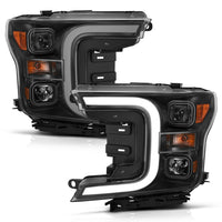 ANZO USA-111398 | Projector Headlights w/ Plank Style Switchback Black w/ Amber