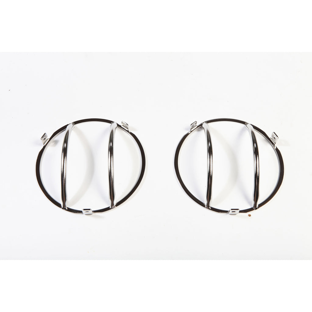 Euro Guard Kit  Headlight  Stainless Steel; 97-06 Jeep Wrangler TJ/LJ