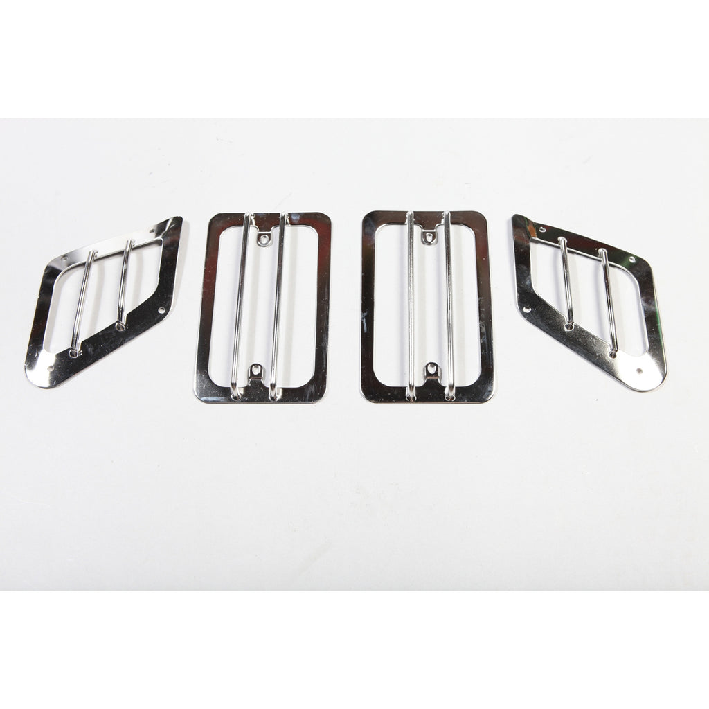 Euro Guard Kit  Side Marker/Turn Signal  Stainless; 97-06 Wrangler TJ