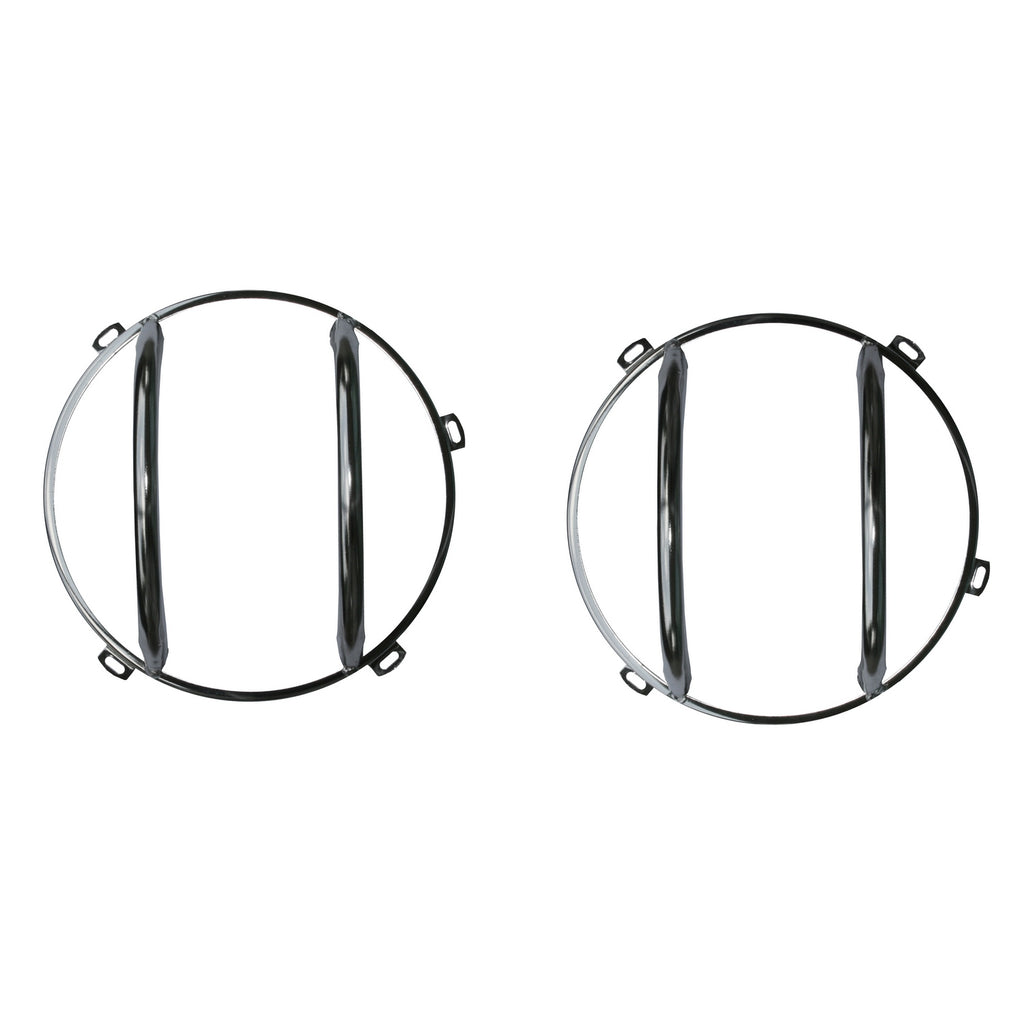 Euro Guard Kit  Headlight  Stainless Steel; 07-18 Jeep Wrangler JK