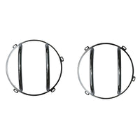 Euro Guard Kit  Headlight  Stainless Steel; 07-18 Jeep Wrangler JK