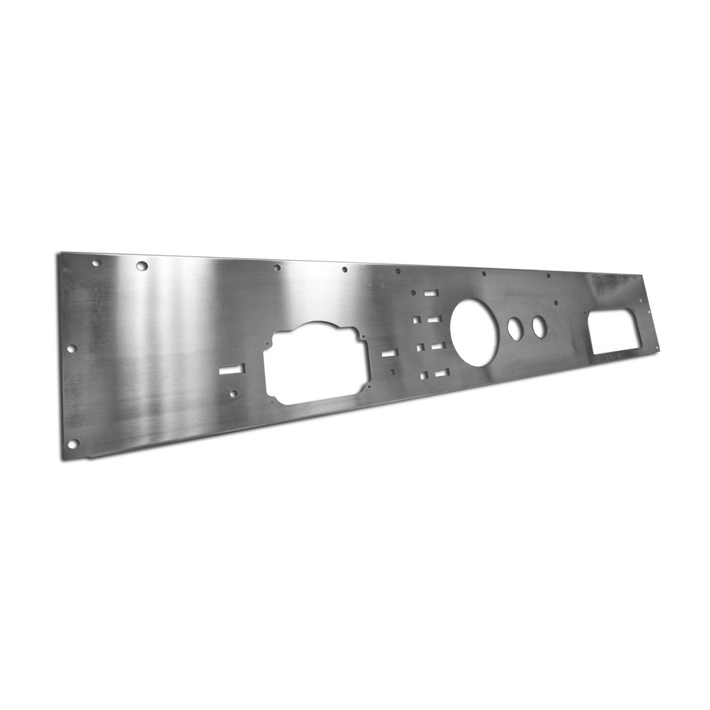 Dash Panel  Holes  Stainless Steel; 76-86 Jeep CJ