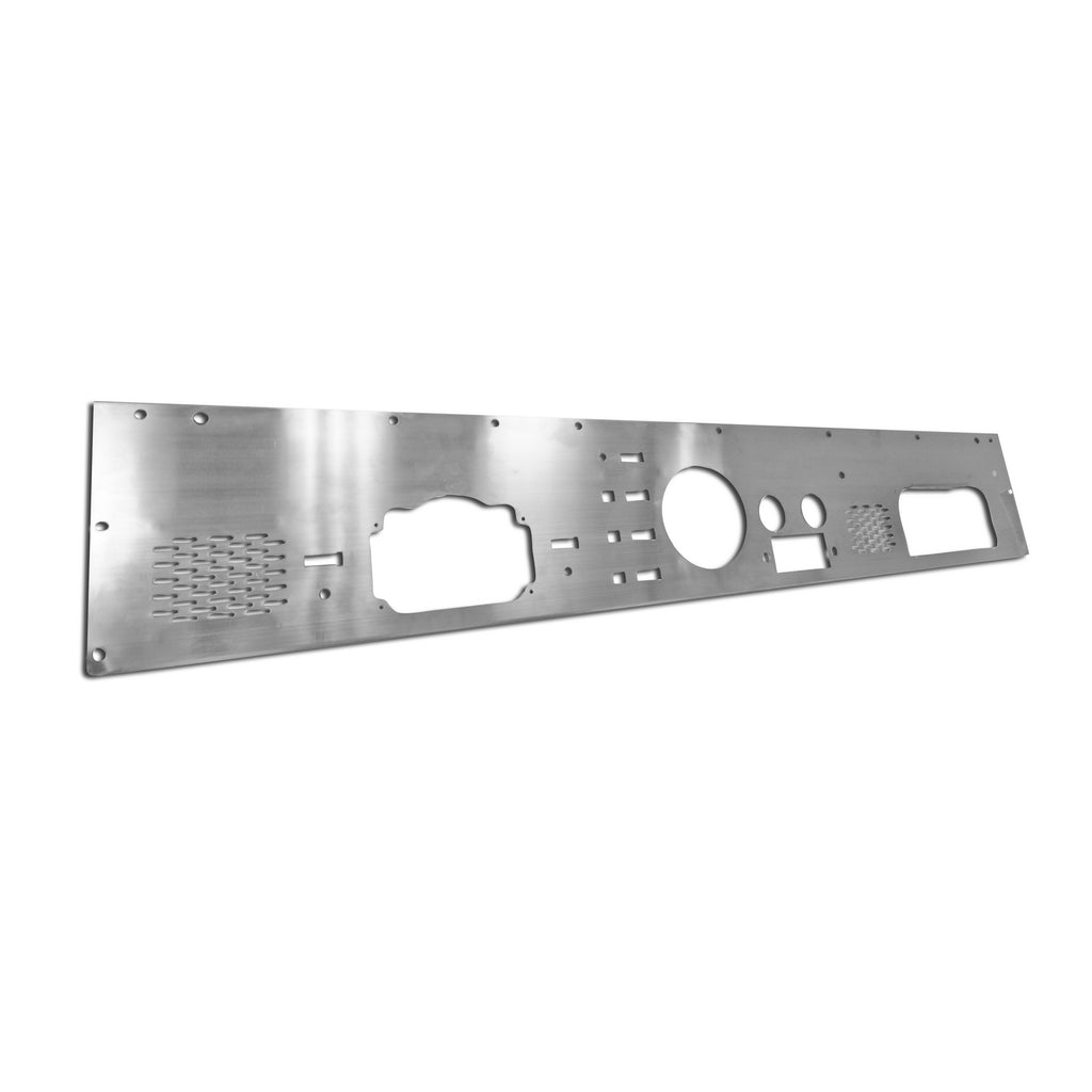 Dash Panel  Pre-Cut Holes  Stainless Steel; 76-86 Jeep CJ