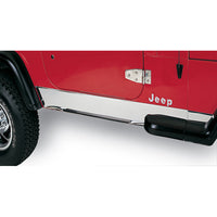 Rugged Ridge 11145.01 | Rocker Panel Cover, Stainless Steel; 87-95 Jeep Wrangler YJ